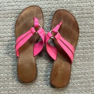 6.5 used Neon pink McKim sandals